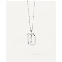 Collar PDPaola Mujer MINI LETTERS in Plata CO02-520-U - CO02-520-U